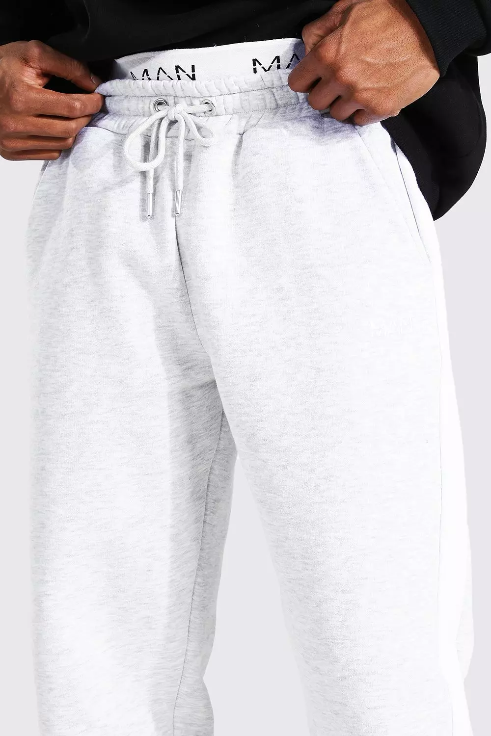 Boohoo mens grey joggers hotsell